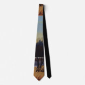 冬の風景絵画のアーモダントデザイン ネクタイ (正面)