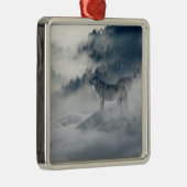冬の風景陶磁オーナメント メタルオーナメント (右)