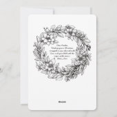 冬の風景雪グローブクリスマスアートカラーリング シーズンカード (裏面)