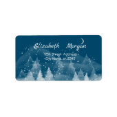 冬の風景雪 ラベル (正面)