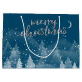 冬の風景雪 ラージペーパーバッグ (裏面)