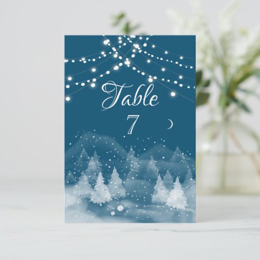 冬の風景雪 招待状 (スタンド正面)