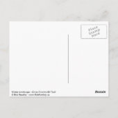 冬の風景 – はがき (裏面)