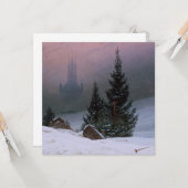 冬の風景（カスパール・ダヴィット・フリードリヒ作） カード (正面/裏面インサイチュ)