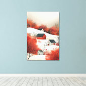 冬の風景 キャンバスプリント (インサイチュ (ウッドフロア))