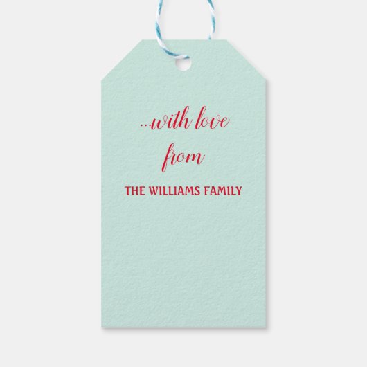 冬の風景 ギフトタグ (裏面)