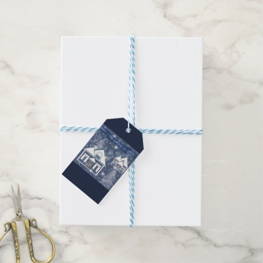 冬の風景 ギフトタグ (より糸付き)