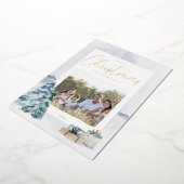 冬の風景 クリスマス写真 フォイル ホリデーカード 箔シーズンカード (回転した状態)