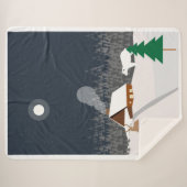 冬の風景 シェルパブランケット (正面(横))