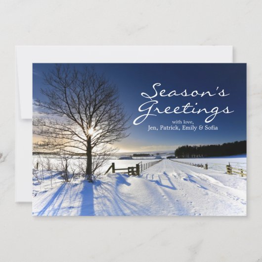 冬の風景 シーズンカード (正面)