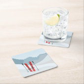 冬の風景 スクエアペーパーコースター (インサイチュ)