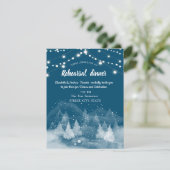 冬の風景 スノー リハーサル ディナー 招待状 (スタンド正面)