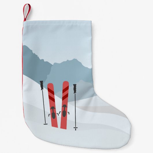 冬の風景 スモールクリスマスストッキング (正面)