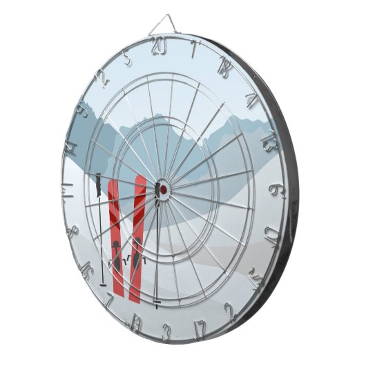 冬の風景 ダーツボード (正面右)