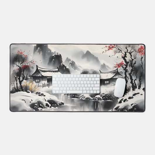 冬の風景 デスクマット (キーボード&マウス)