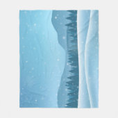 冬の風景 フリースブランケット (正面)