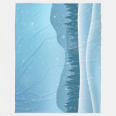 冬の風景 フリースブランケット (正面)