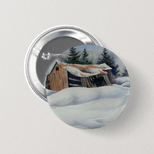 [冬の風景]ボタン 缶バッジ (正面&裏面)