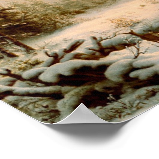 冬の風景 ポスター (角)