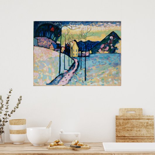 冬の風景 ポスター (キッチン)