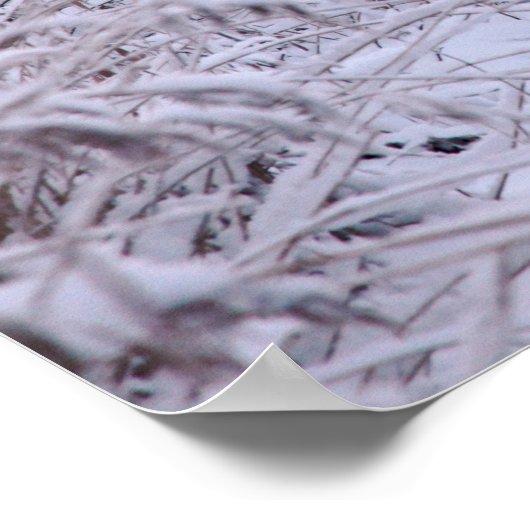 冬の風景 ポスター (角)