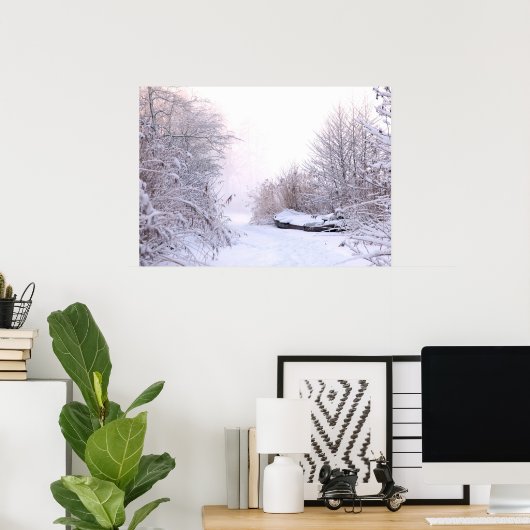 冬の風景 ポスター (ホームオフィス)