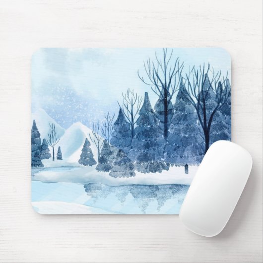 冬の風景 マウスパッド (マウス)