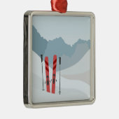 冬の風景 メタルオーナメント (右)