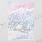 冬の風景 便箋 (正面)