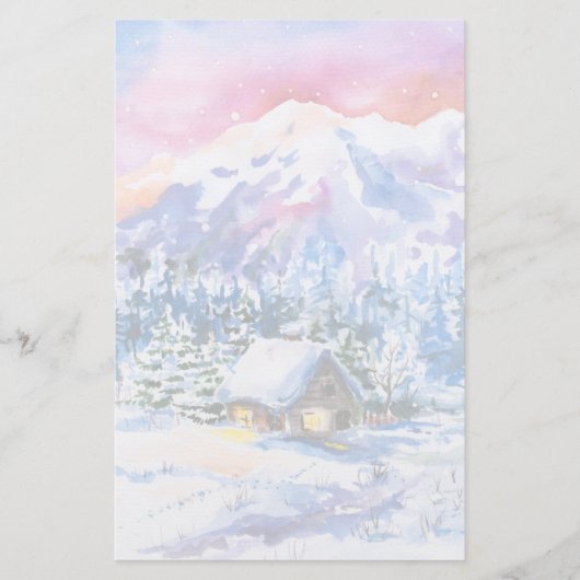 冬の風景 便箋 (正面)