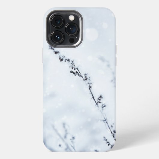 冬の風景 -凍った花 iPhoneケース (裏面)