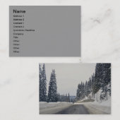 冬の風景 名刺 (正面/裏面)