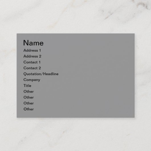 冬の風景 名刺 (正面)