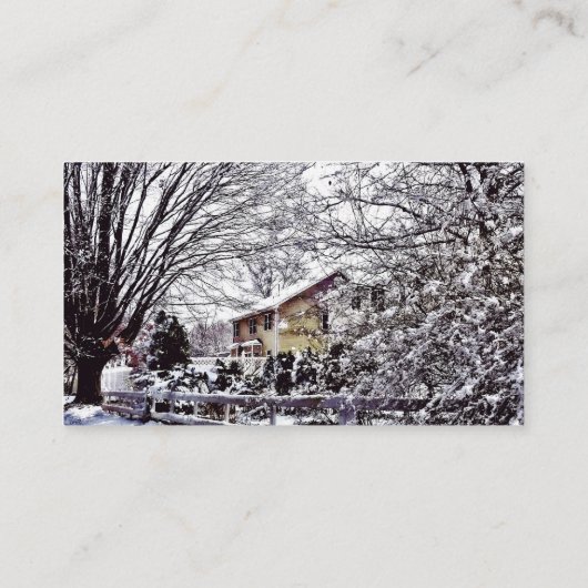 冬の風景 名刺 (裏面)