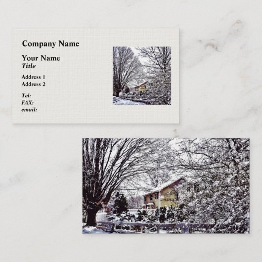 冬の風景 名刺 (正面/裏面)