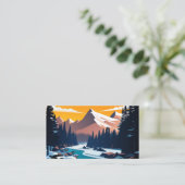 冬の風景 名刺 (スタンド正面)