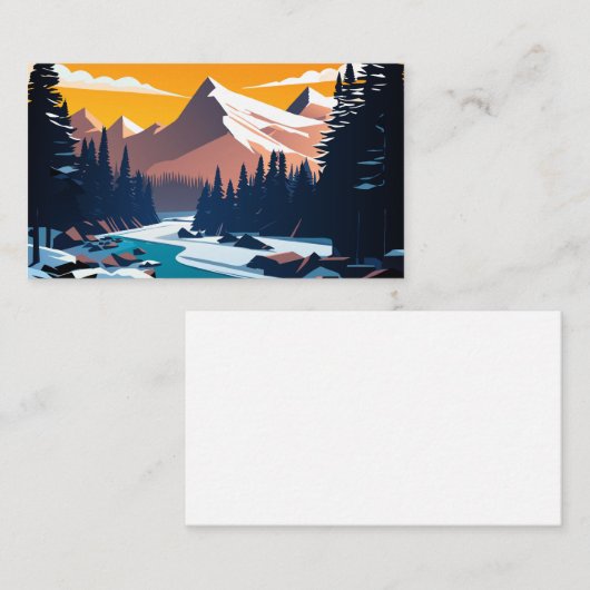 冬の風景 名刺 (正面/裏面)