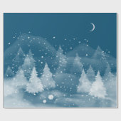 冬の風景 雪景色 ラッピングペーパー (フラット)