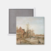 冬の風景， 1623 マグネット (正面/裏面)