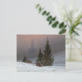 冬の風景、1811年Caspar David Friedrich著 シーズンポストカード (スタンド正面)