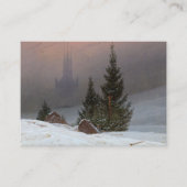 冬の風景、1811年Caspar David Friedrich著 名刺 (正面)