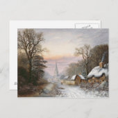 冬の風景， 1869 ポストカード (正面/裏面)