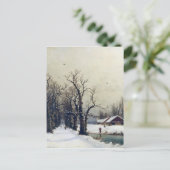 冬の風景、19世紀 ポストカード (スタンド正面)