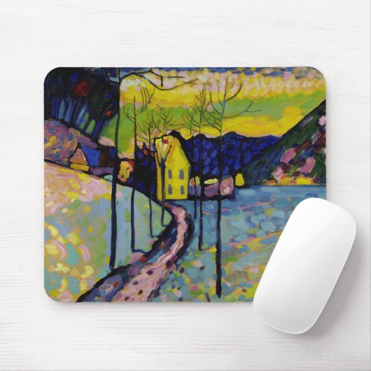 冬の風景、1909年Wassily Kandinsky著 マウスパッド (マウス)