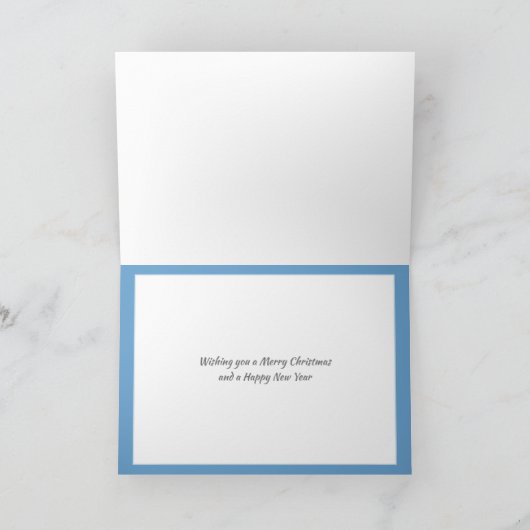 冬の風物詩メリークリスマス カード (内部)