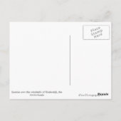 冬の風車の文字はがき ポストカード (裏面)