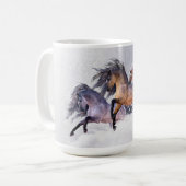 冬の飛行マグ コーヒーマグカップ (正面左)