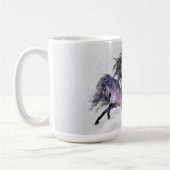 冬の飛行マグ コーヒーマグカップ (左)