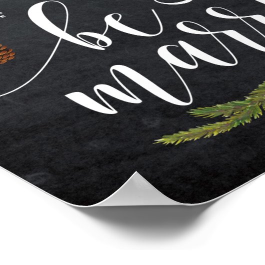 冬の食べ結婚したクリスマスの飲み物は結婚署名する ポスター (角)