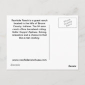 冬の食事はがき ポストカード (裏面)